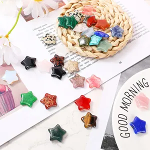 3cm Crystal Star Pocket Stone Gemstone Five-Pointed Star Healing Crystal Decor Display