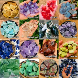 Natural Raw Crystal Stones Rough Healing Stones For Aromatherapy Diffuser Home Office Table Decor Irregular Mineral Specimen