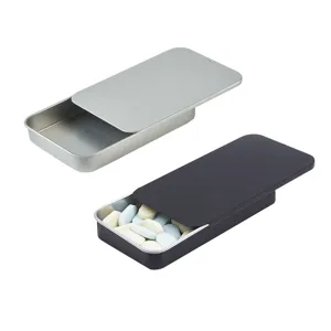 Primer plano del detalle de la caja de almacenamiento de metal deslizante, diseño moderno.