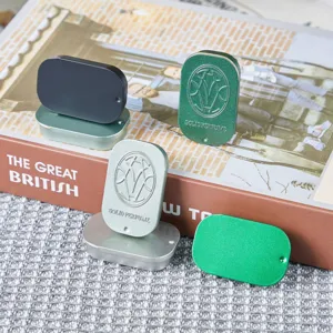 Mini Metall Schiebebox Fester Parfüm Behälter tragbare Aufbewahrung für Schmuck Süßigkeiten