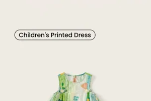 Children floral print sleeveless dress summer cute casual wear toddler clothing item