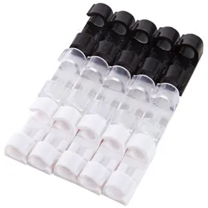 Clips de câbles autocollants organisateur de cordon bureau lot de 20 noir blanc transparent