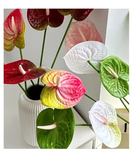 3D geprinte kunstmatige anthurium bloem nepplant voor huisdecoratie huwelijkse decor