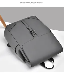 Men minimalist casual gray backpack large capacity daily commuting business travel school bag