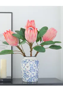 Kunstmatige koningsprotea bloem noordstijl decoratieve tropische plant voor thuis