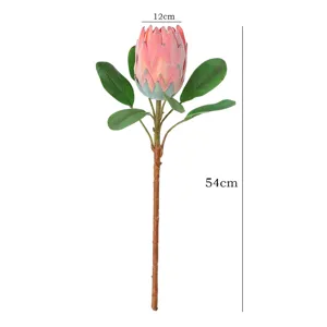 Kunst Protea Bloem Valse Tropische Plant Steel voor Moderne Huisdecoratie Bloemstuk Ontwerp