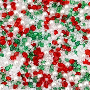 Gemengde parels en strass stenen DIY harsvulling knutselralen voor handgemaakte sieraden.