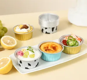 Moules de cuisson en feuille d'aluminium pour cupcakes pudding tartelettes four mini.