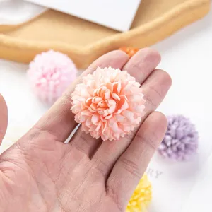Artificial silk hydrangea flower head for DIY wedding and home decoration details.