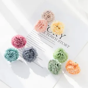 Artificial Chrysanthemum Flower Heads Silk Layered DIY Wedding Floral Craft Material