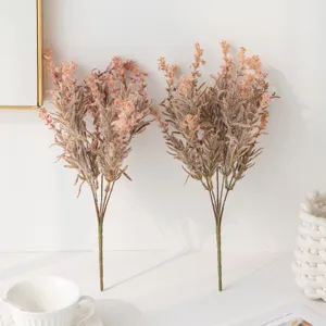 Künstliche beflockte Lavendelblüten für Heimdekoration, Hochzeiten und Zimmerpflanzen.