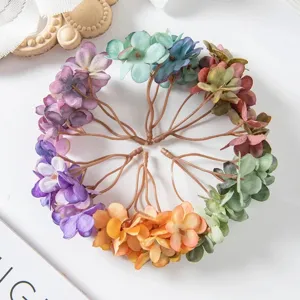 Künstliche Hortensien Blüten Köpfe DIY Braut Kranz Handgemachte Handwerk Material Heim Dekor