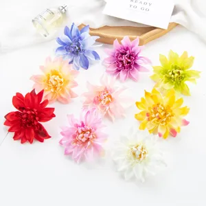 Künstliche 10cm Dahlien Blütenköpfe für Heimdekoration, Fotografie-Requisiten und DIY.