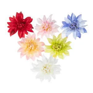Künstliche 10cm Dahlien Blumen Köpfe Seide Falsche Blumen für Heimdekor Fotografie DIY