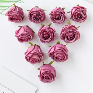 Künstliche Rosenköpfe Seidenblumen für DIY Handwerk Heim Hochzeit Party Dekoration.
