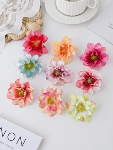 Kunstmatige wilde pioenroos bloemhoofdjes voor huwelijksdecoratie en DIY bloemstukken maken