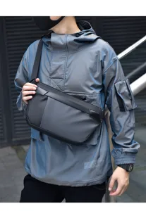 Herren taktische Brusttasche Freizeit Streetwear Umhängetasche wasserdichtes modernes Design.