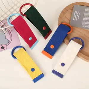 DIY Kreativer Gurt Schlüsselanhänger Bunt Geflochten Tasche Gurt Koffer Anhang und Rucksack