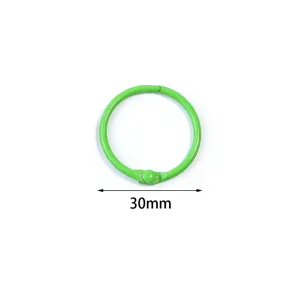 30mm gruener metall ring schluesselanhaenger oeffnung ringe diy taschen zubehoer