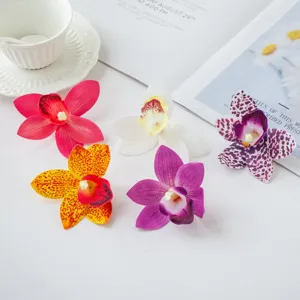 Artificial orchid flower simulation cake dessert decoration ethnic headdress craft DIY decor