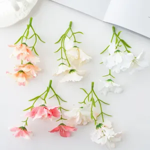 Artificial small orchid flower heads DIY craft decorative floral accessories for home decor.
