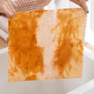 Loofah kitchen cleaning dishcloth, high water and oil absorption household washing rag main view