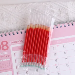 Rote Gelstift-Minen 0,5 mm schnell trocknend glattes Schreiben Ersatz-Tintenpatronen Set
