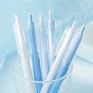 Verloop gelpen set 0.5mm sneldrogende zwarte inkt drukpennen schrijfwaren voor studenten