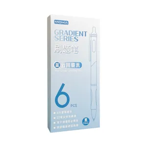 Verloop gelpen set 0.5mm zwarte inkt glad schrijven snel drogend studenten schrijfwaren doos