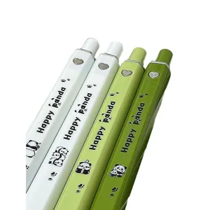 Cute panda gel pen set smooth writing student stationery black ink writing pens 4pcs