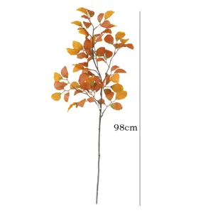 Fausse branche de hêtre avec feuilles d'automne plante artificielle déco mariage 98cm