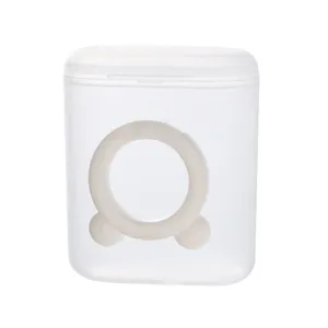 Boite de rangement de cable en plastique transparent anti poussiere mini organisateur rond