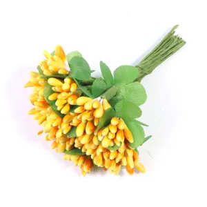 Künstliche Gips zweifarbige Beeren Streichholz Kopf Blütenstempel DIY Handwerk Blumen