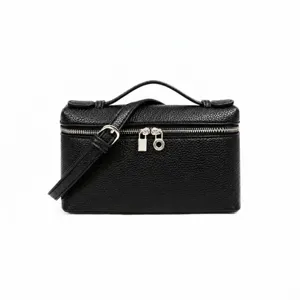 Women Fashion Mini Box Bag PU Leather Top Handle Crossbody Bag Casual Small Square Handbag With Adjustable Strap
