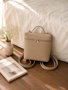 Petit sac à dos minimaliste style coréen pour femme sac à main élégant en cuir PU