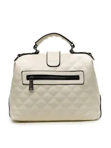 Retro quilted doctor bag chic women PU leather handbag fashion top handle shoulder bag