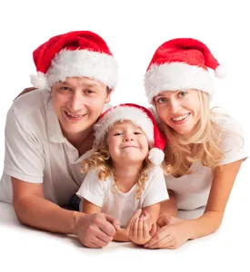 Christmas plush hat soft red white holiday party cap for adults and children festival decor