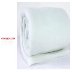 Weißer künstlicher Schneeteppich als Rolle für Weihnachts- und Winterlandschaftsdekoration.
