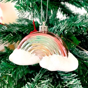 Regenbogen Wolke Weihnachtsbaum Hängeornament feiertag festliche Dekoration Party Deko