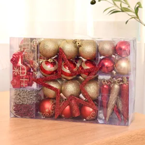 Weihnachtsbaum Deko Set 102 Stk Rot Gold Kugeln Stern Auto Eiszapfen Deko Anhänger