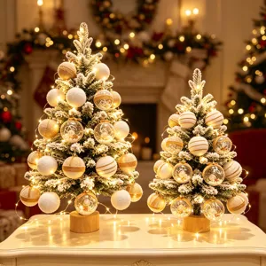 Detailaufnahme von Weihnachtsbaum-Dekoration und 8cm Schaumstoffkugeln Set für Party.