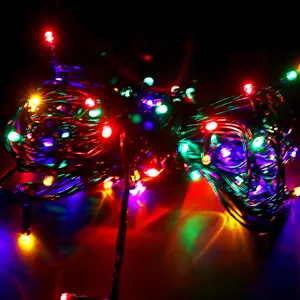 Weihnachtsbaum Dekoration LED Lichterkette Leuchtend Wasserdicht PVC Blinkende Feenlichter Für Festival Urlaub Haus Hochzeit Party Hängende Ornamente Deko