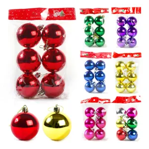 Galvanisierte Kunststoff Weihnachtskugeln Set Baumschmuck Kugeln Für Weihnachtsfeiertags Party Dekoration Rot Gold Artikel