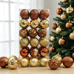 Weihnachtskugel Set 36 Stuck Christbaumkugeln Kunststoff Deko Kugeln fur Weihnachtsbaum