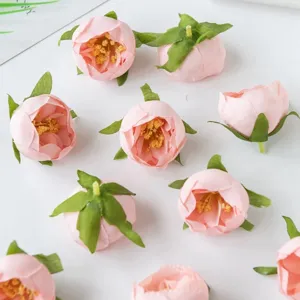 Künstliche Rosenknospen Blütenköpfe für DIY Kränze Geschenkschachtel Dekoration Basteln.