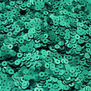 Πράσινες επίπεδες στρογγυλες παγιέτες PVC 4mm χαλαρές για DIY ραψιμό ρούχα χειροτεχνίας αξεσουάρ