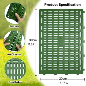 Malla protectora de árboles de plástico verde ajustable, protector de tronco 30x20cm