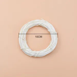 White rattan ring 10cm natural vine circle for floral arrangement Christmas craft DIY decor