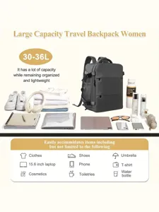 Großer reiserucksack für damen, multifunktionaler laptop-rucksack, tagesrucksack für reisen.