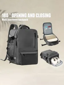 Multifunktionaler Reiserucksack mit 180 Grad Öffnung und extrem grossem Stauraum für Reisen.
